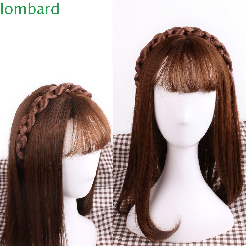 LOMBARD Băng Đô Bện Sợi Tổng Hợp Tự Nhiên Phong Cách Bohemian Có Thể Điều Chỉnh Cho Nữ