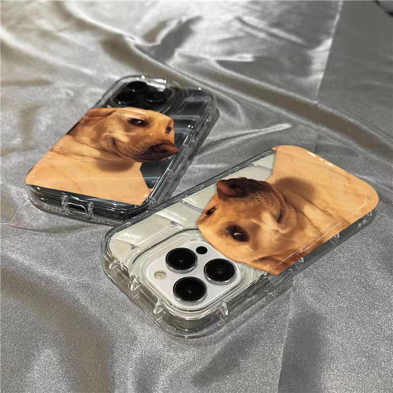 Ốp Điện Thoại Dẻo Họa Tiết Hoạt Hình Chú Chó Cười Dễ Thương Cho iPhone14promax / 11 Sins13127 8Plus Xr / Trong Suốt