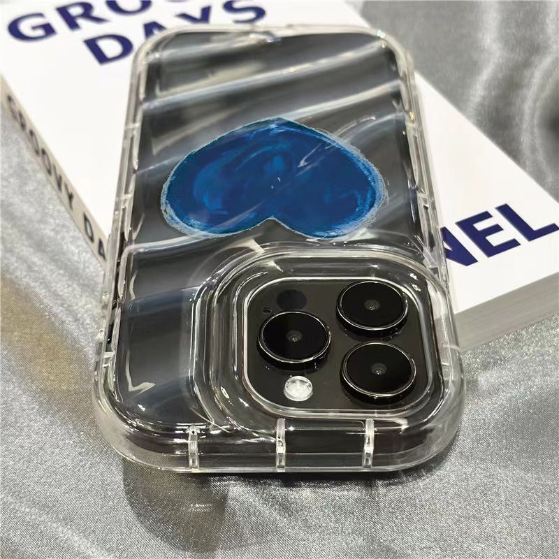 Ốp Điện Thoại Dẻo Trong Suốt Họa Tiết Trái Tim Phong Cách Graffiti Cho iPhone14promax1312 / / xr 7 / 8Splus 11