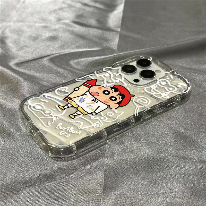 Ốp Điện Thoại Mềm Trong Suốt In Hình Shin-Chan Dễ Thương Cho Apple / 1312sins 11 / xr / 8 Iphone 14 Pro Max 7 Plus CE4X