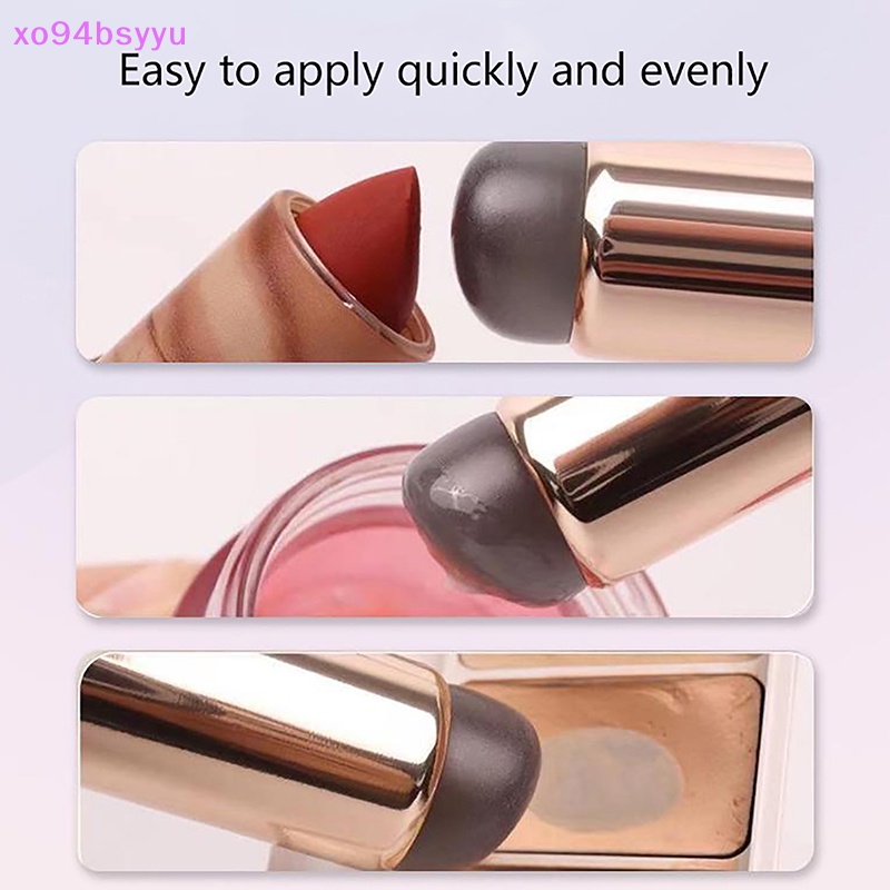 Cọ Trang Điểm Xo94Bsyu Đầu Tròn Bằng Silicon Mềm Mại Chống Bụi Bẩn Đa Năng