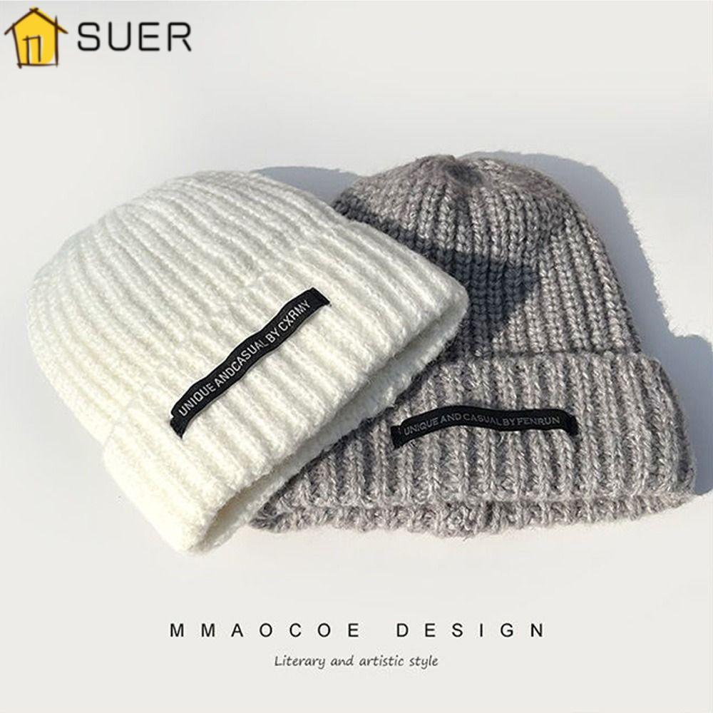 SUENIN Mũ Len Mềm Mại Giữ Ấm Mùa Đông Cho Nam Nữ