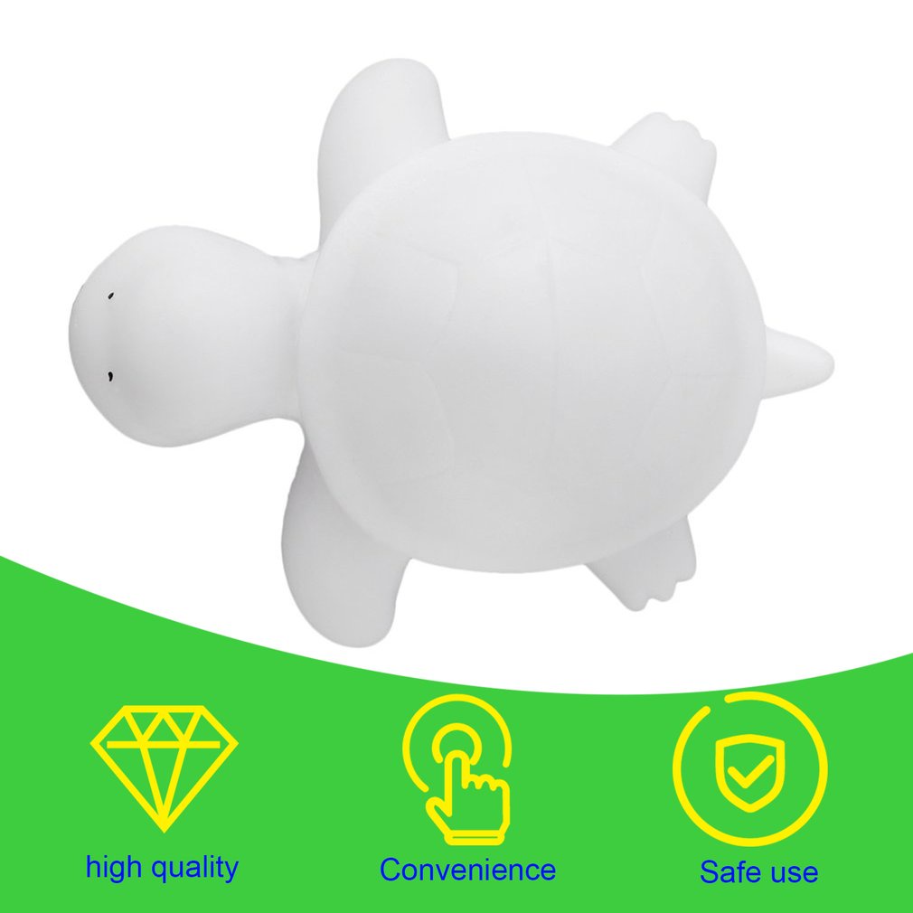 =Christmas=PVC Cute Off White Multi-Color Change LED Light Turtle Mood Lamp Night Glow