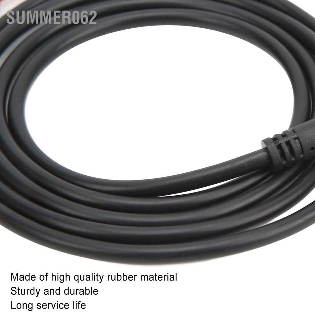 Summer062 Dây Nguồn Xe Điện Đen Cao Su Bền Cáp Sạc Cho Xiaomi M365
