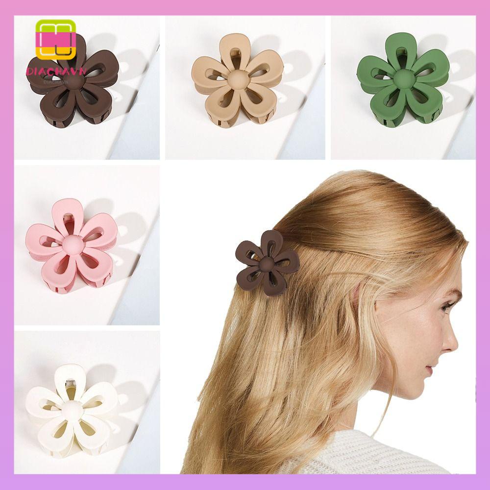 DIACHAVN Set 3 Kẹp Tóc Càng Cua Màu Kẹo Ngọt Ngào Cho Nữ