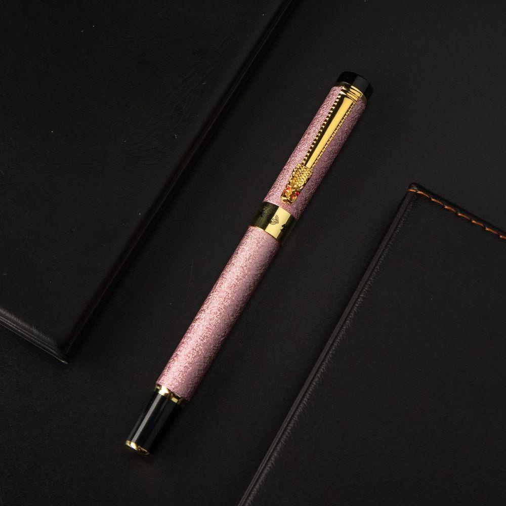 Bút Máy Kim Loại 6 Màu Ngòi 0.7mm Sang Trọng Dành Cho Học Sinh