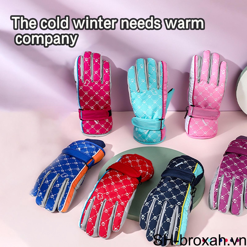 Găng Tay Đi Xe Đạp / Câu Cá / Đi Bộ Đường Dài Giả Lông Thỏ Dày Mềm Ấm