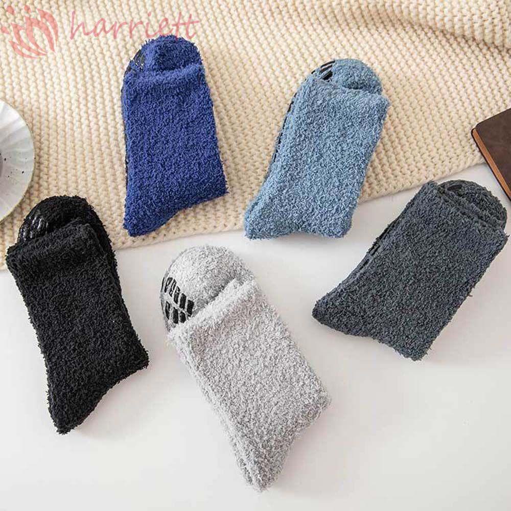 HARRIETT Vớ Lông Cừu San Hô Dày Dặn Thoáng Khí Màu Sắc Đơn Giản Chất Lượng Cao