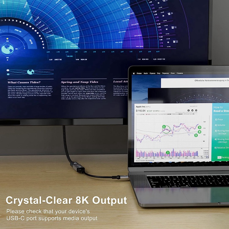 Cáp ChuyểN ĐổI USB C Sang HDMI 4K 120HZ, Hỗ Trợ MàN HìNh MáY TíNh 48Gbps