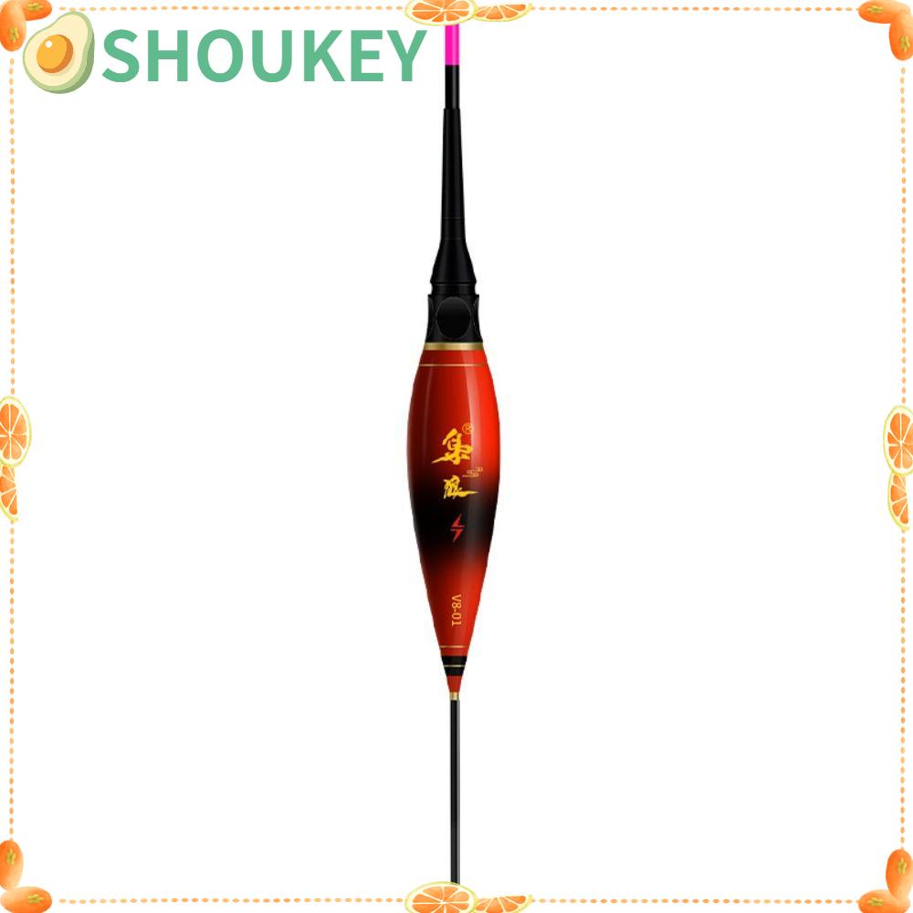 Mồi Câu Cá Giả Dạng Ống Chống Trượt SHOUKEY Phao Câu Cá 3 Đèn Chuyên Dụng Cho Ban Đêm