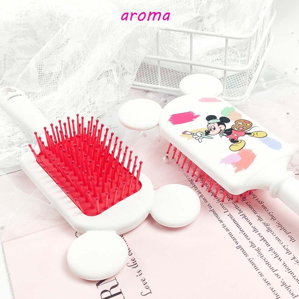 AROMA Lược Chải Tóc Túi Khí Hình Chuột Mickey Hoạt Hình Đáng Yêu Cho Trẻ Em