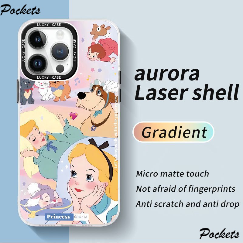 Ốp Điện Thoại Màu Laser Họa Tiết Công Chúa Alice Dễ Thương Cho Iphonexr128Plus 1314 J1EH