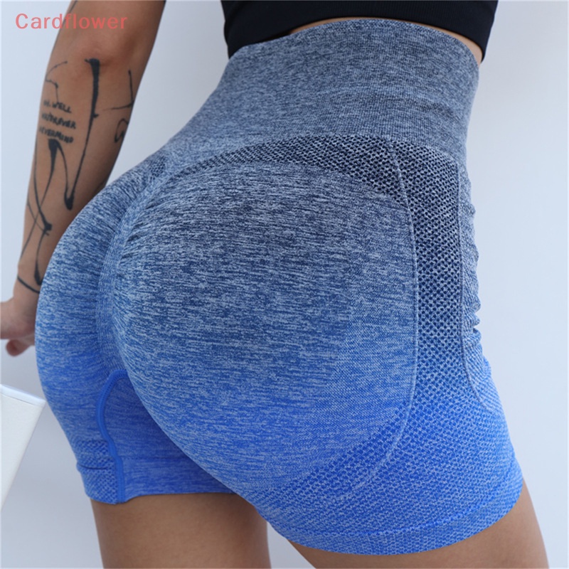 &lt; Cardflower &gt; Quần Short Legging Tập Yoga Lưng Cao Không Đường May Gợi Cảm Cho Nữ Mới