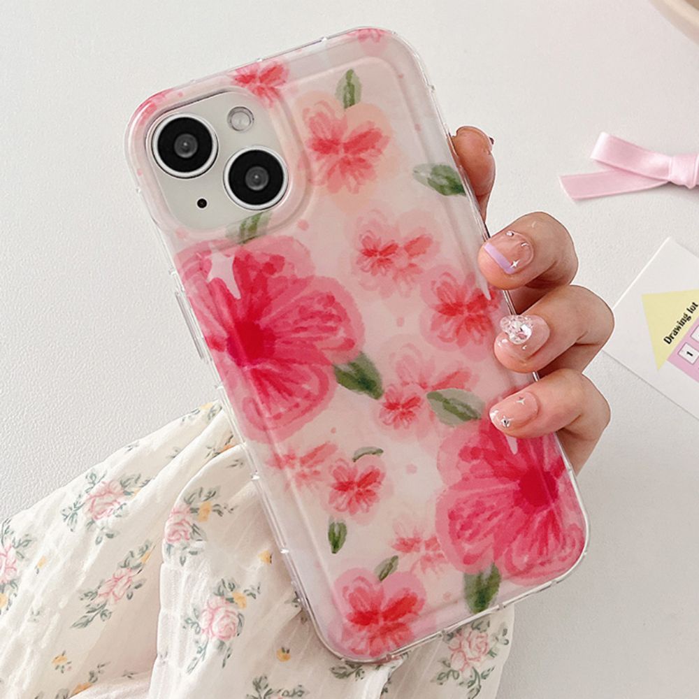 Ốp Điện Thoại TPU Mềm Chống Sốc Chống Dấu Vân Tay In Họa Tiết Graffiti Hàn Quốc Cho IPhone 14 13 12 11 Pro Max X XR 8 7 Plus
