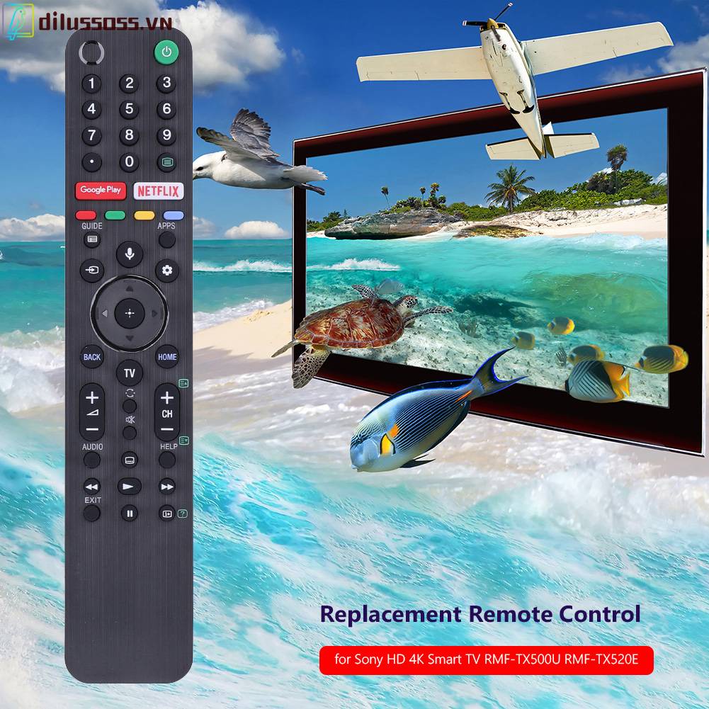 Điều Khiển Từ Xa Thay Thế Chuyên Dụng Cho TV Sony HD 4K Smart TV RMF-TX500U RMF-TX520E
