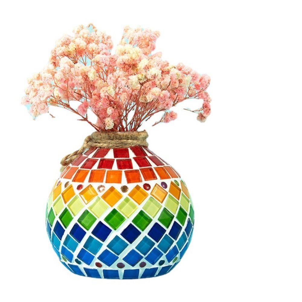 Miếng Dán Bình Hoa Họa Tiết Mosaic Nghệ Thuật DIY Thân Thiện Với Môi Trường Trang Trí Nội Thất