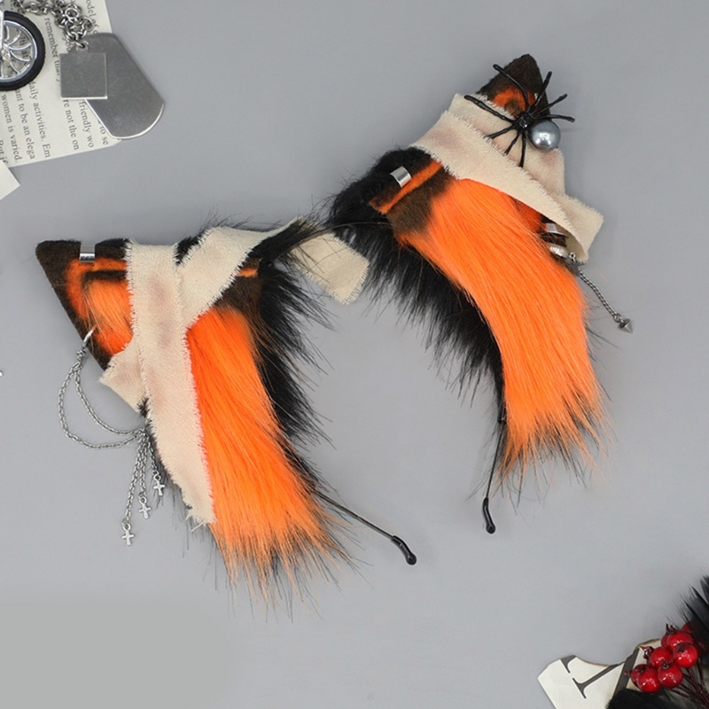 Băng Đô Tai Mèo Hoạt Hình Phong Cách Halloween