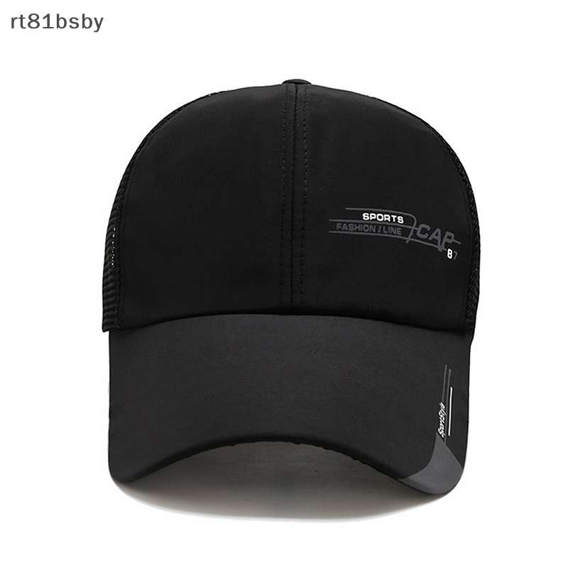 Mũ Lưỡi Trai Màu Trơn Phối Lưới Thoáng Khí Thời Trang Mùa Hè Cho Nam