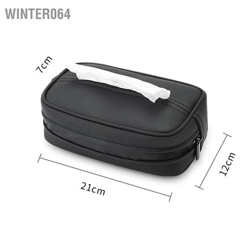 Winter064 Hộp Đựng Khăn Giấy Ô Tô Đa Năng Lưng Ghế Da Giá Đỡ Cho Xe Hơi Gia Đình
