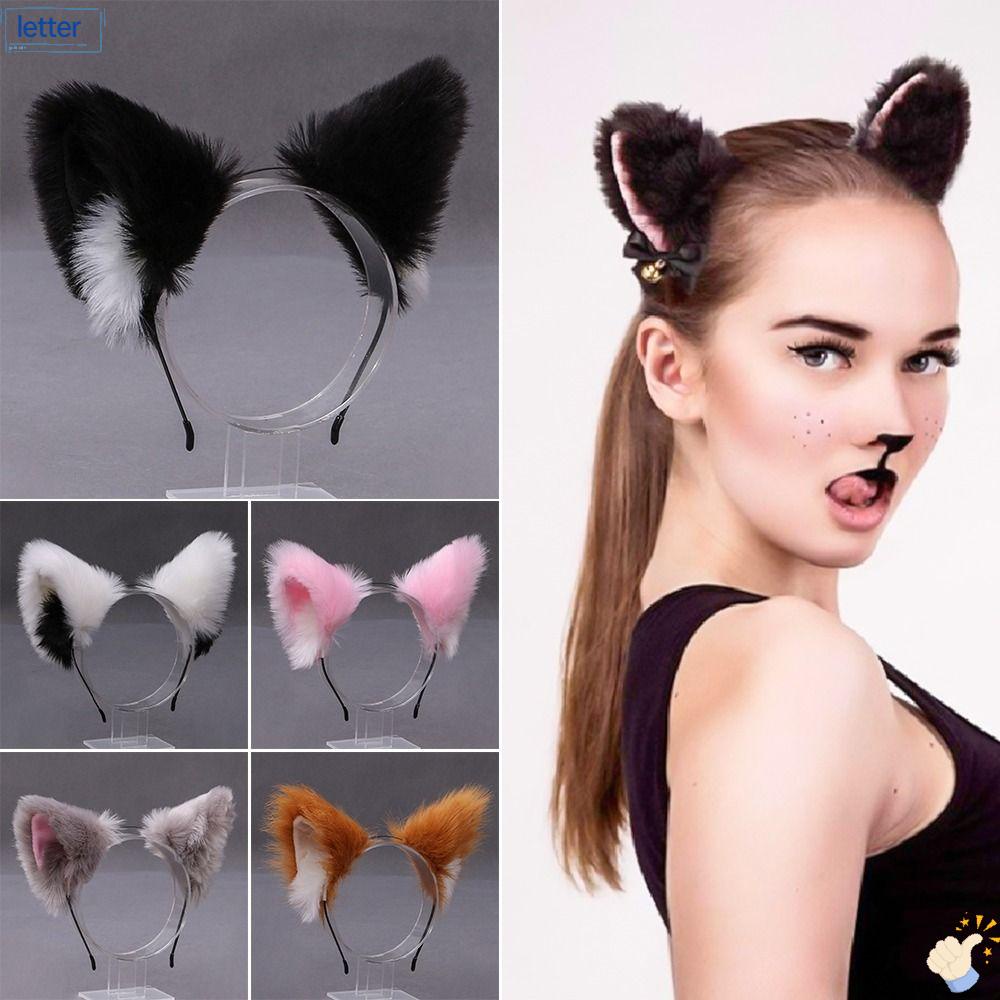 Băng Đô Tai Mèo Lông Xù Hóa Trang Anime