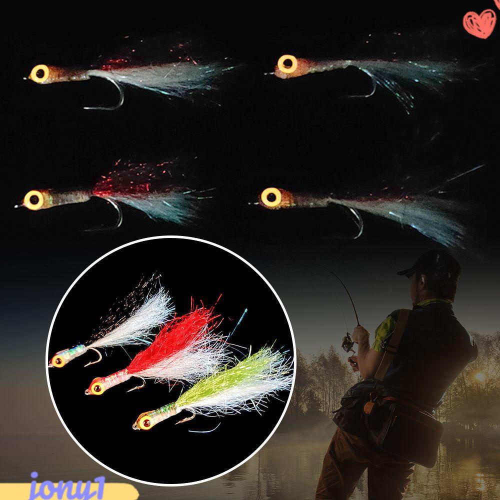 JONYE Set 6 Mồi Câu Cá Giả Mắt To Chuyên Dụng