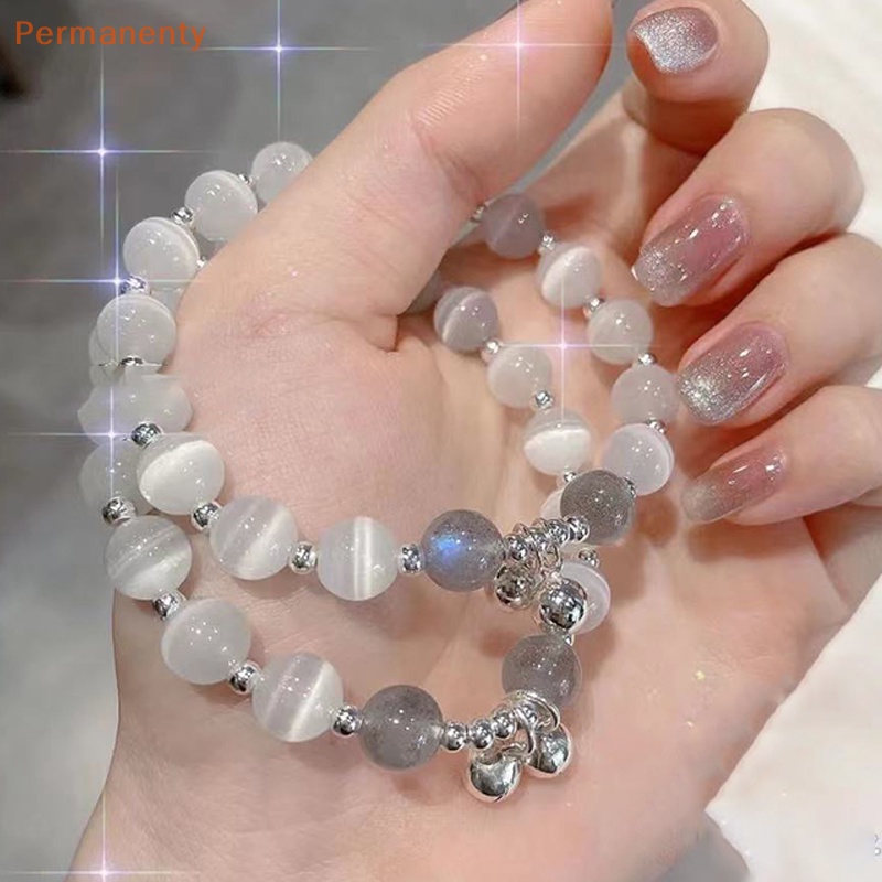 Vòng Đeo Tay Chuỗi Hạt Đá Opal Nhân Tạo Tự Nhiên Dễ Thương Thời Trang Cho Nữ