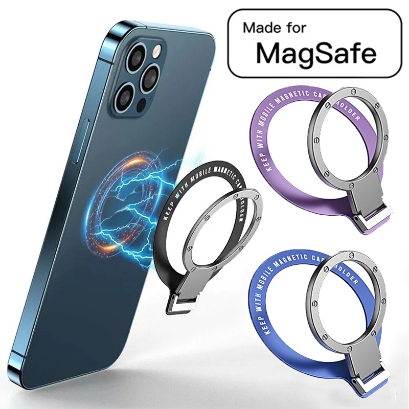 Nhẫn Đỡ Điện Thoại Xoay 360 Độ Hình Người Lười° Giá Đỡ Điện Thoại Dạng Xoay Siêu Mỏng Tiện Dụng Cho MagSafe