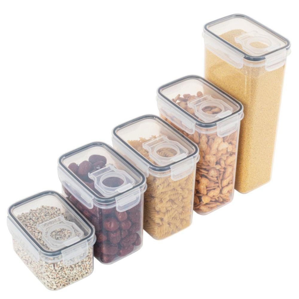 BSUNS Hộp Đựng Thực Phẩm Kín Khí Bằng Nhựa Kín Khí Trong Suốt Tươi Mới Với Nắp Đậy Kín Khí Cho Nhà Bếp