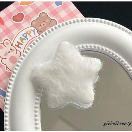 Kẹp Tóc Hình Ngôi Sao Hoạt Hình Màu Trơn Xinh Xắn Cho Nữ