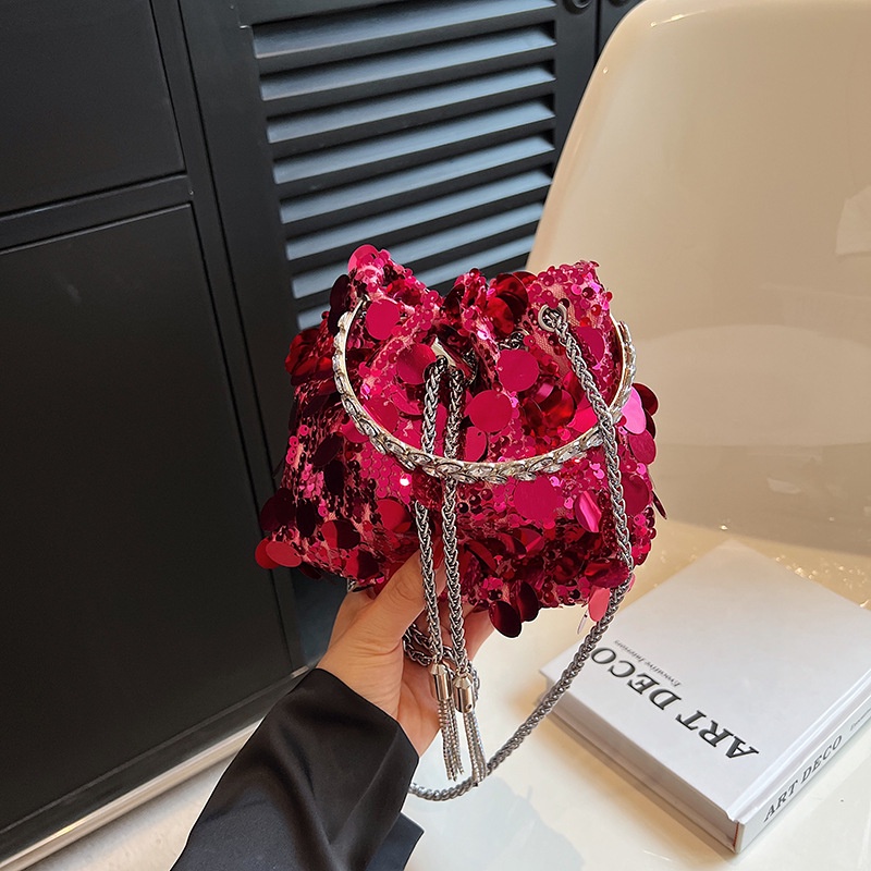 Túi Xách Đeo Vai Đính Kim Sa Lấp Lánh Thời Trang 2023 Cho Nữ