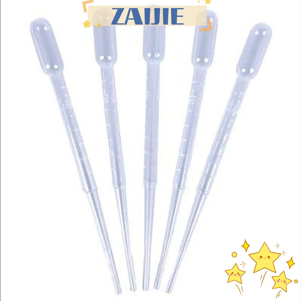 ZAIJIE24 Set 100 Ống Nhỏ Giọt Bằng Nhựa Trong Suốt 2ml Có Thể Bóp Được Cho Khoa Học Và Phòng Thí Nghiệm