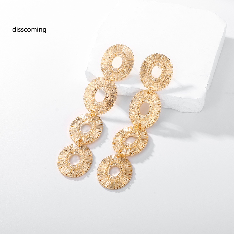 Áo Thun In Hình SL SL SL Thời Trang Năng Động| Khuyên Tai Hình Tròn Rỗng Nhiều Lớp Phong Cách Âu Mỹ Thời Trang Cá Tính