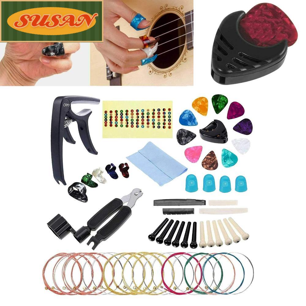 SUSANS Bộ 25 Dụng Cụ Bảo Vệ Ngón Tay Khi Chơi Đàn Guitar