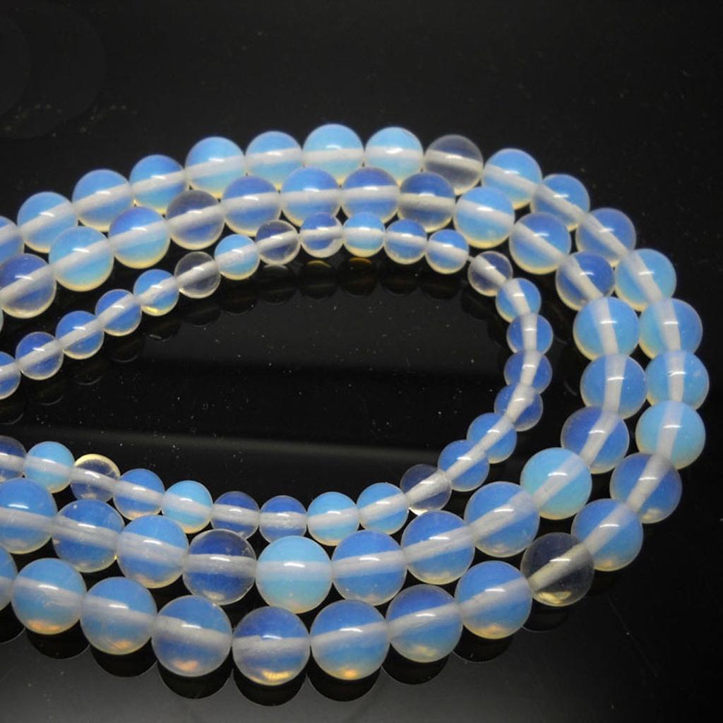 Chuỗi Hạt Đá Opal Tự Nhiên 16 inches / Sợi 4-12mm Dùng Làm Trang Sức DIY