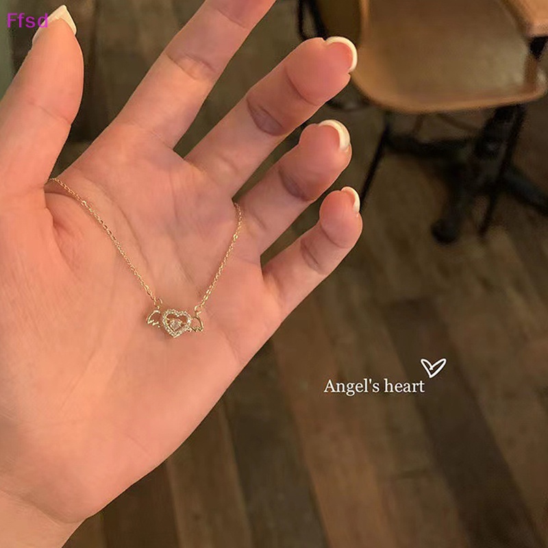 {Ffsd} Vòng cổ Vàng Zircon Thanh Lịch Thời Trang Mới Phù Hợp Làm Quà Cưới Dành Cho Nữ