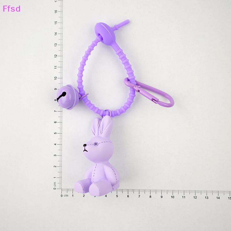 {Ffsd} Móc Khóa Hình Thỏ Hoạt Hình Dễ Thương Sáng Tạo Trang Trí Túi Xách Nữ * Hàng Bán Chạy