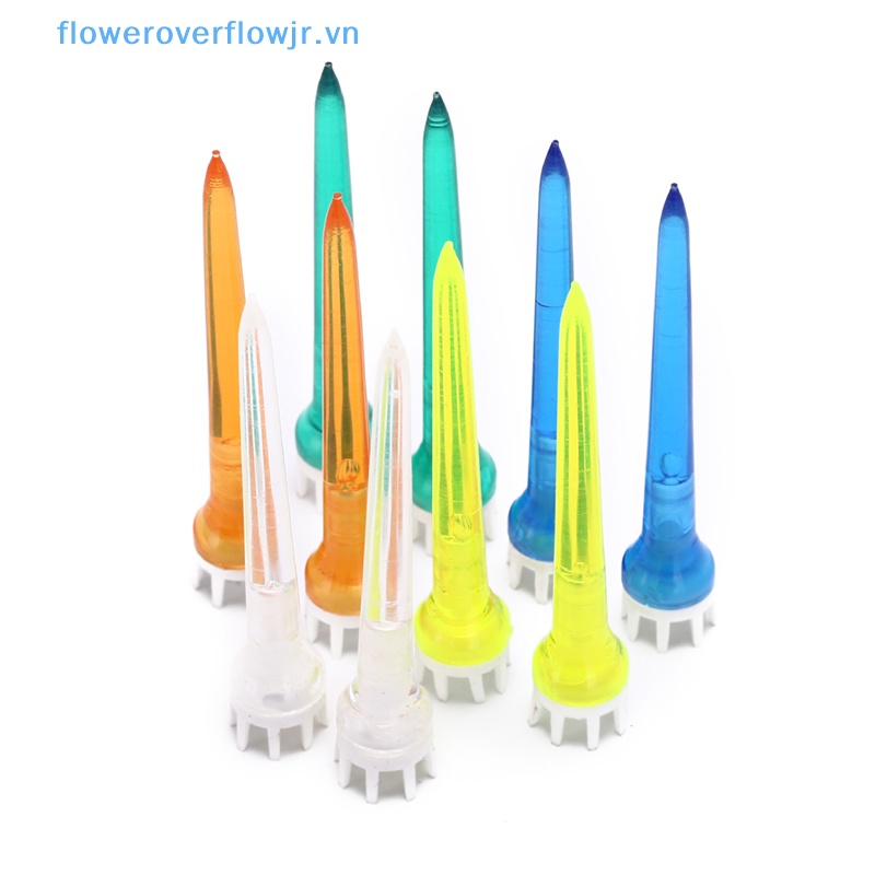Set 10 tee golf Trong Suốt Nhiều Màu 78mm