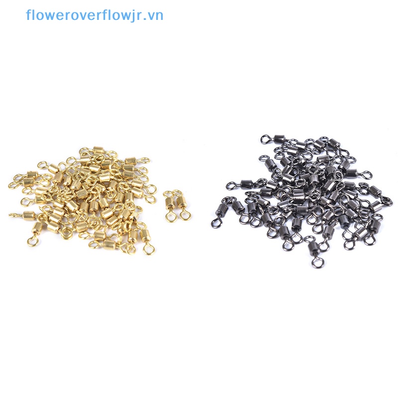 50 / 100 Móc Nối Bằng Thép Không Gỉ Cho Cần Câu Cá