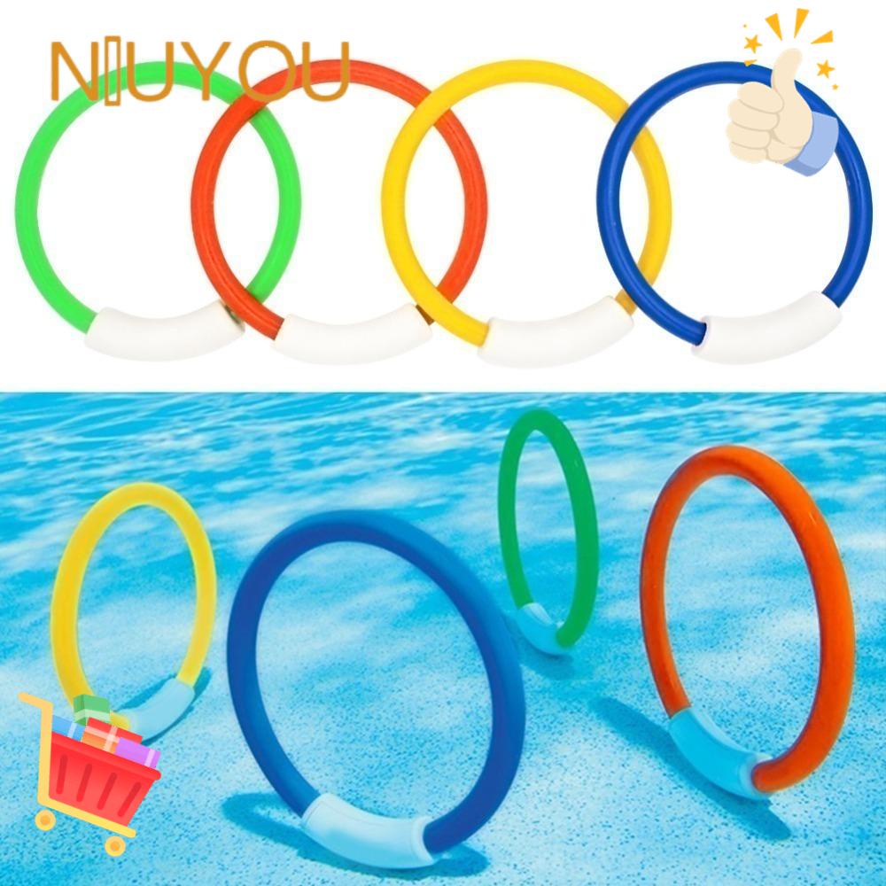 NIUYOU Set 4 Vòng Đồ Chơi Lặn Dưới Nước