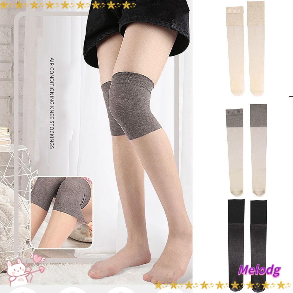 MELODG Vớ Bảo Vệ Đầu Gối Bằng Silicone Polyester Thoáng Khí Thời Trang Mùa Hè