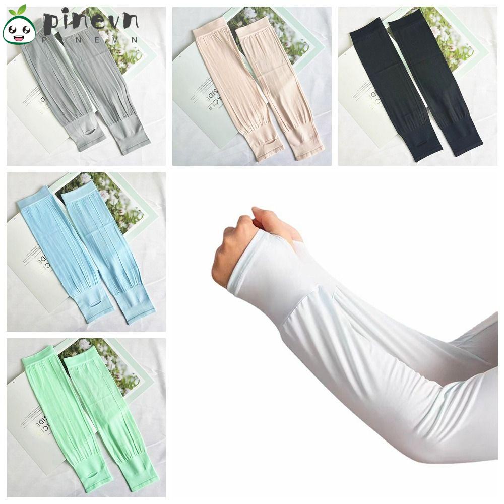 PINEVN Găng Tay Chống Nắng Và Tia UV Bằng Lụa Lạnh Dáng Ôm Dành Cho Lái Xe