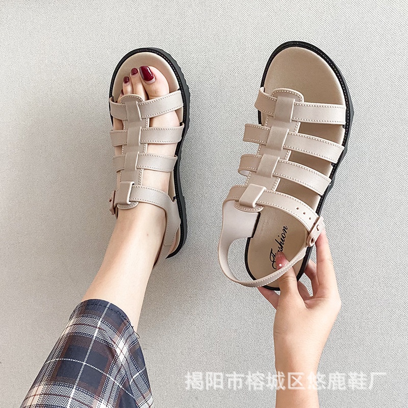 Xăng đan Đế Bằng Thời Trang Đi Biển Mùa Hè Cho Nữ