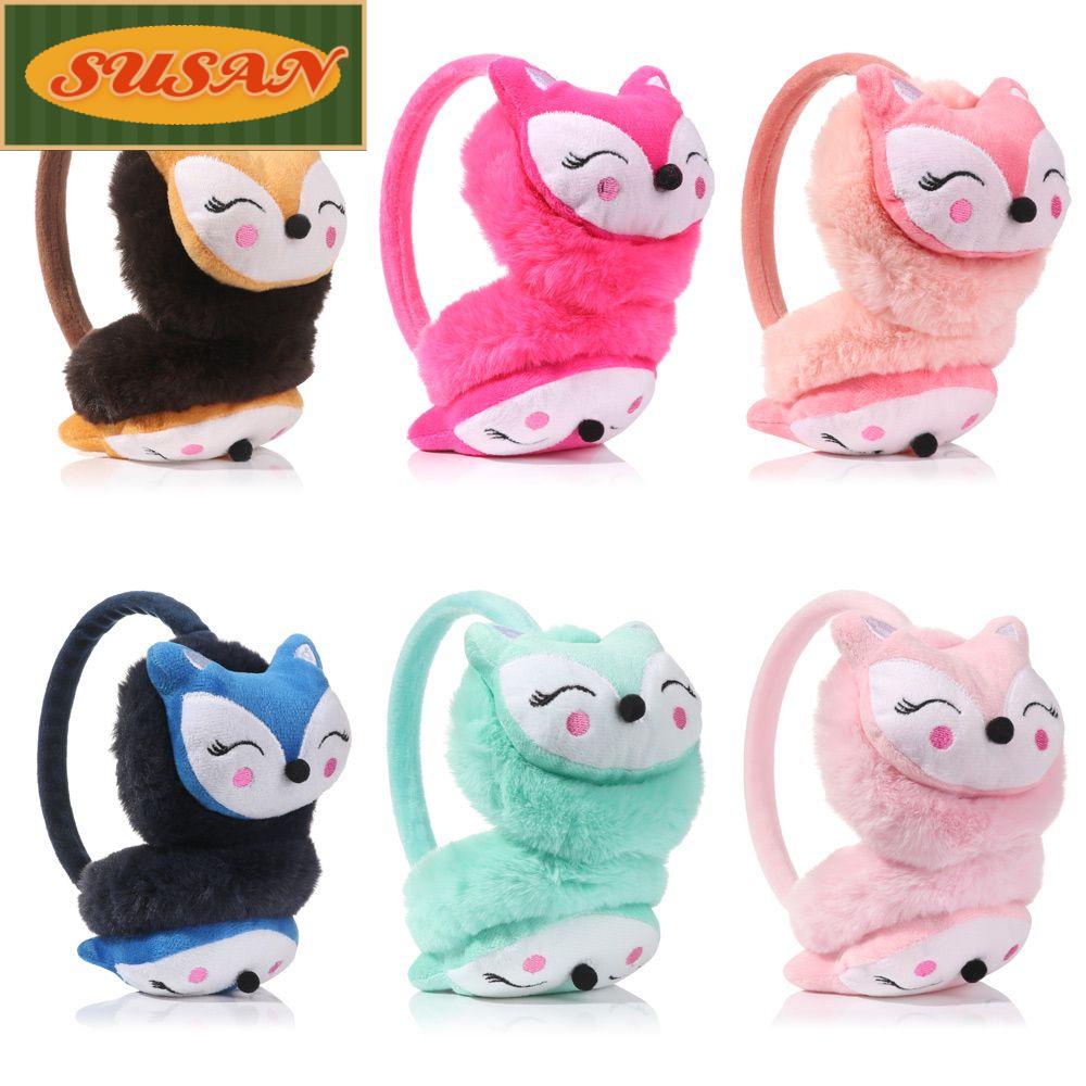 SUSANS Chụp Tai Giữ Ấm Chất Liệu Dày Dặn Mềm Mại Thoải Mái Thời Trang Cho Bé