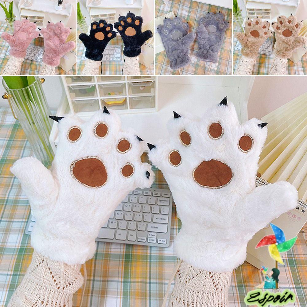 ESPO Găng Tay Bông Kiểu Hoạt Hình Ngộ Nghĩnh Đáng Yêu Hợp Thời Trang Thu