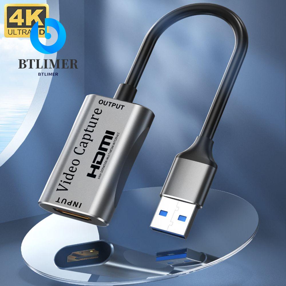 BTLIMER Thẻ Ghi Video Âm Thanh HDMI-Compatable Bằng Hợp Kim Nhôm