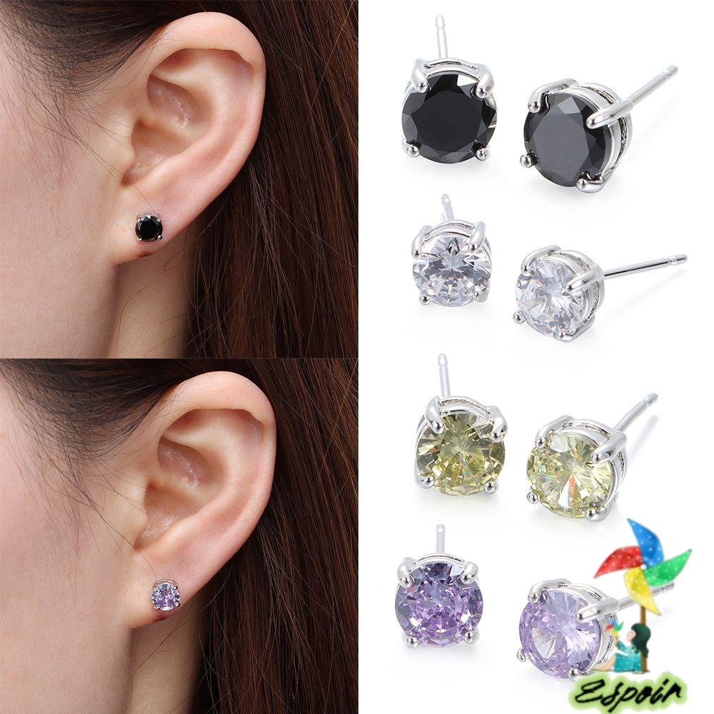 ESPO Bông Tai Vuông Đính Hôn Mới Cho Nam Và Nữ