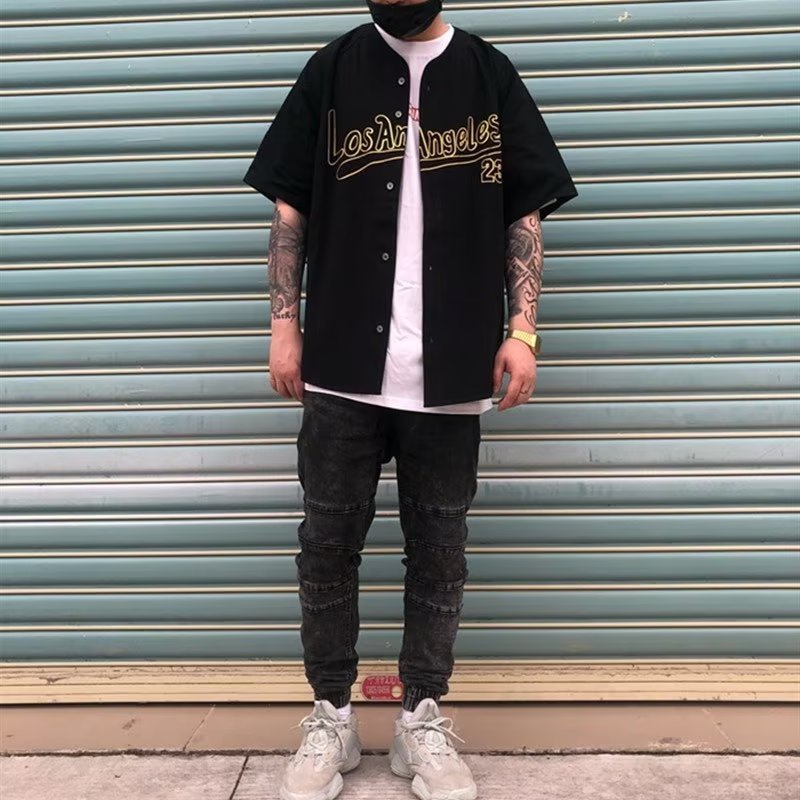 Áo Thun Ngắn Tay Phong Cách Hip Hop Đường Phố Mỹ Los Angeles New York Thời Trang Mùa Hè Cho Nam Và Nữ