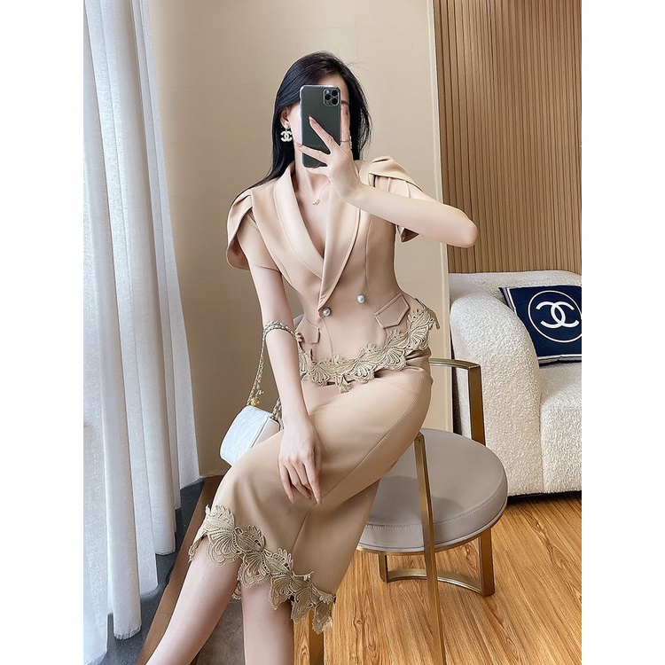 Set Chân Váy Và Áo Vest Thời Trang Cao Cấp Cho Nữ