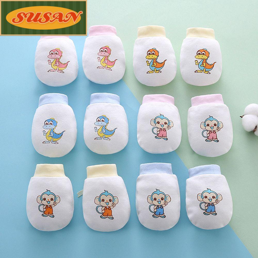 SUSANS Găng Tay Chống Xước Kiểu Hoạt Hình Đáng Yêu Cho Bé Sơ Sinh