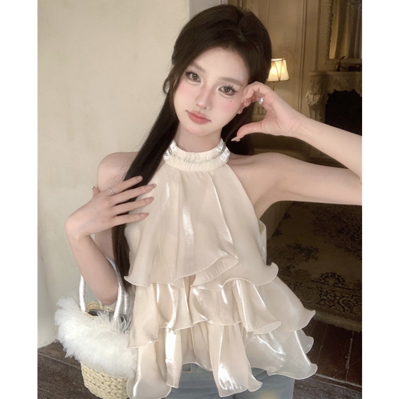 Áo Không Tay Dáng Rộng Thiết Kế Ngọt Ngào Thời Trang